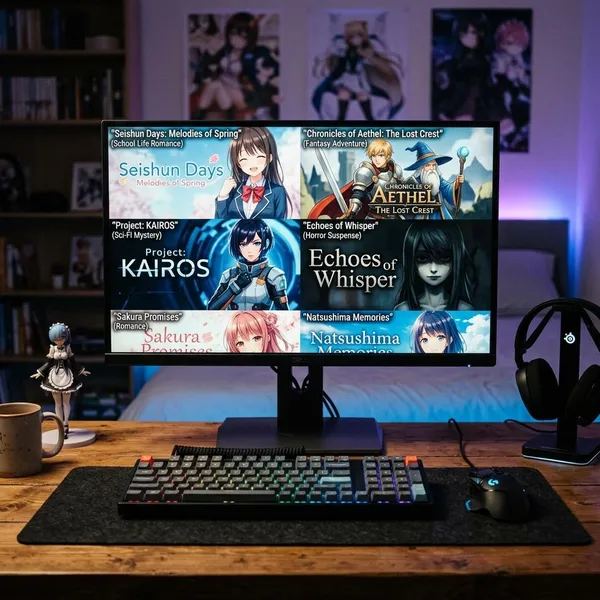 anime visual novel games