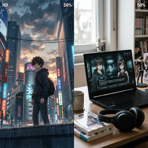 Chaos;Head anime vs visual novel at a glance