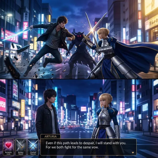 fate stay night anime vs visual novel