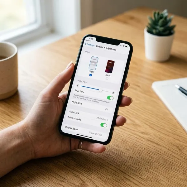 iphone display settings