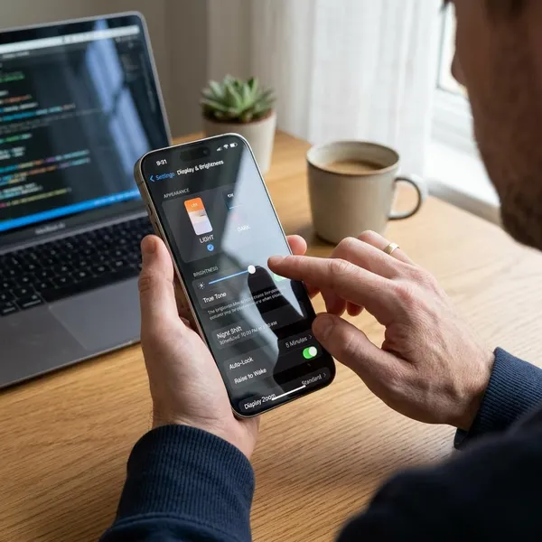 How to adjust iPhone display settings