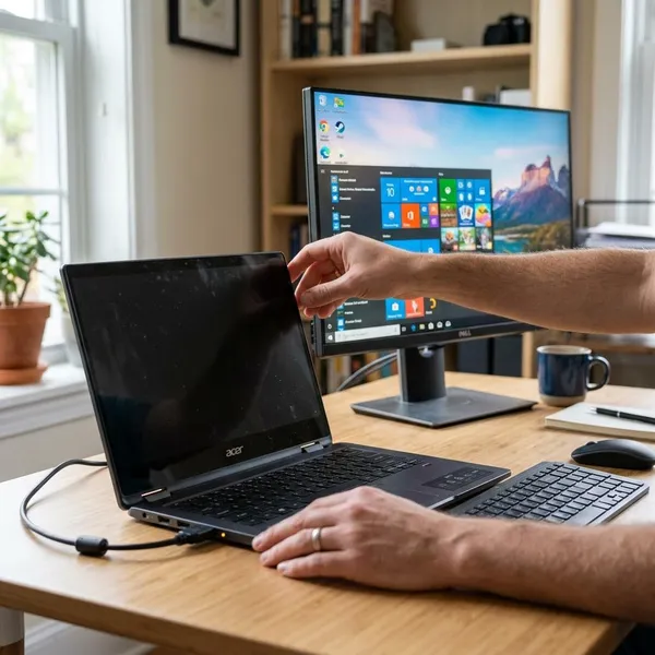 laptop display not working acer