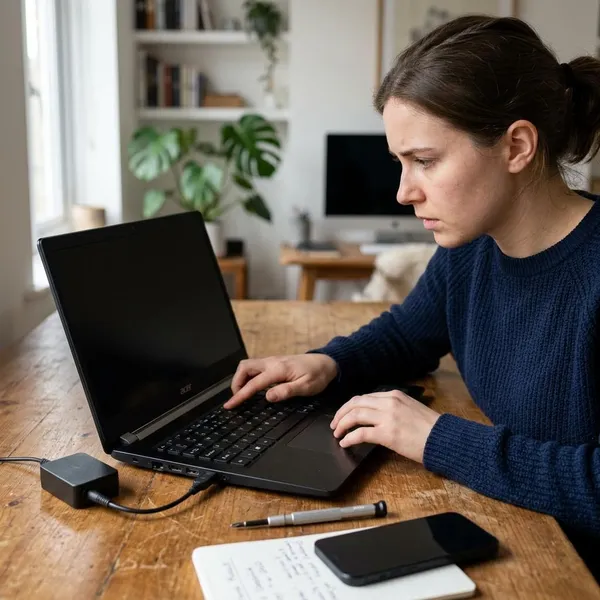 How to Fix a Black Acer Laptop Screen